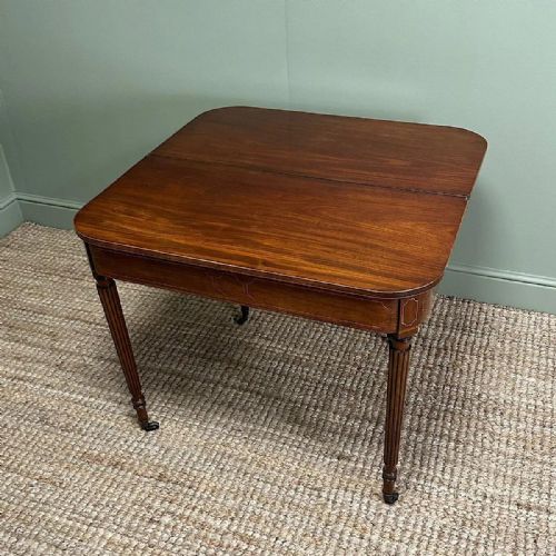 SPECTACULAR 19TH CENTURY ANTIQUE MAHOGANY TEA TABLE - ADDITIONAL PHOTO 5
