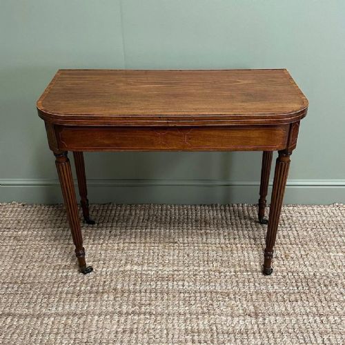 SPECTACULAR 19TH CENTURY ANTIQUE MAHOGANY TEA TABLE - ADDITIONAL PHOTO 7