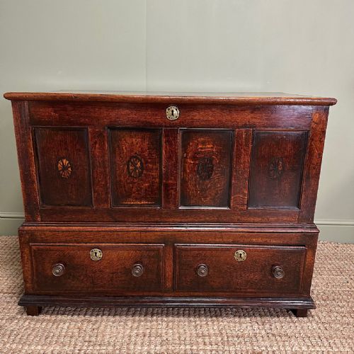 COUNTRY HOUSE PERIOD ANTIQUE OAK MULE CHEST