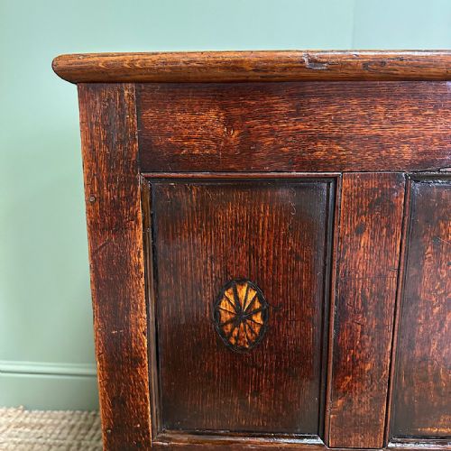 COUNTRY HOUSE PERIOD ANTIQUE OAK MULE CHEST - ADDITIONAL PHOTO 3