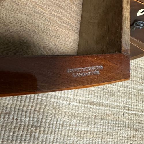 OUTSTANDING LARGE INLAID VICTORIAN MAHOGANY DESK - ADDITIONAL PHOTO 1