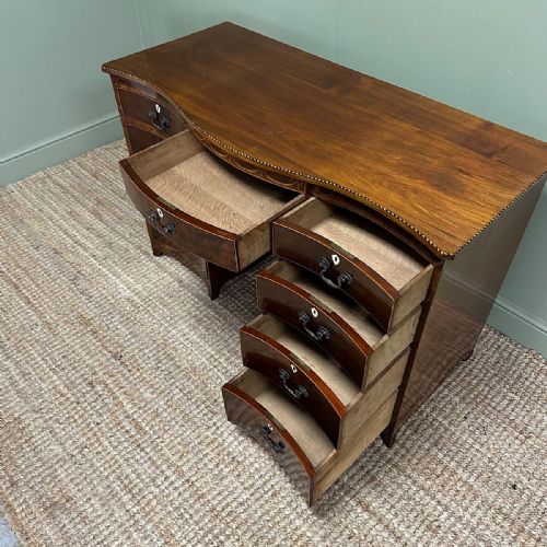 OUTSTANDING LARGE INLAID VICTORIAN MAHOGANY DESK - ADDITIONAL PHOTO 2