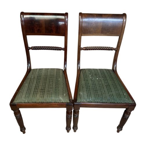 SET OF 10 REGENCY MAHOGANY DINING CHAIRS - ADDITIONAL PHOTO 5