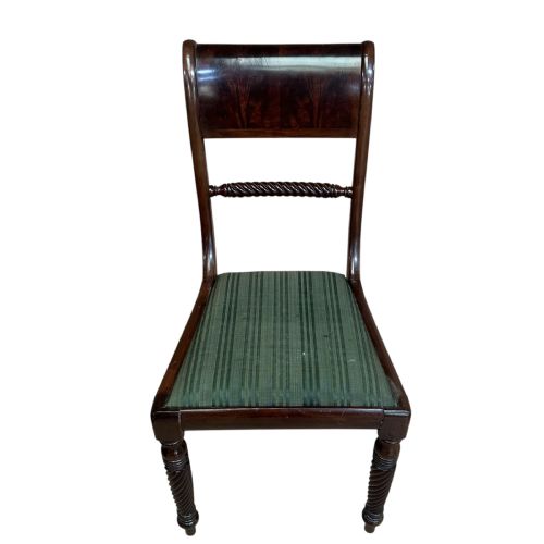 SET OF 10 REGENCY MAHOGANY DINING CHAIRS - ADDITIONAL PHOTO 8