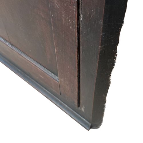 GEORGIAN OAK ANTIQUE CORNER CABINET - ADDITIONAL PHOTO 1