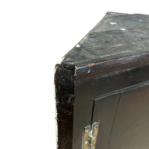GEORGIAN OAK ANTIQUE CORNER CABINET - ADDITIONAL PHOTO 3