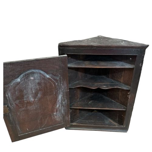 GEORGIAN OAK ANTIQUE CORNER CABINET - ADDITIONAL PHOTO 6