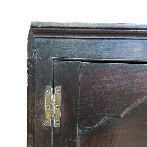 GEORGIAN OAK ANTIQUE CORNER CABINET - ADDITIONAL PHOTO 7