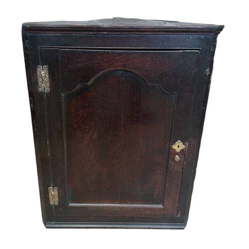 GEORGIAN OAK ANTIQUE CORNER CABINET - ADDITIONAL PHOTO 9