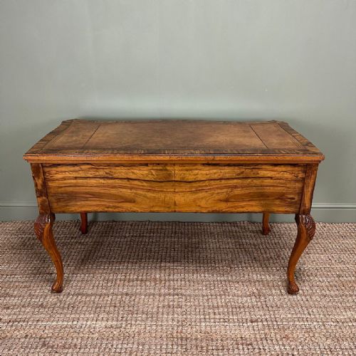 SUPERB QUALITY WALNUT ANTIQUE VICTORIAN DESK - ADDITIONAL PHOTO 1