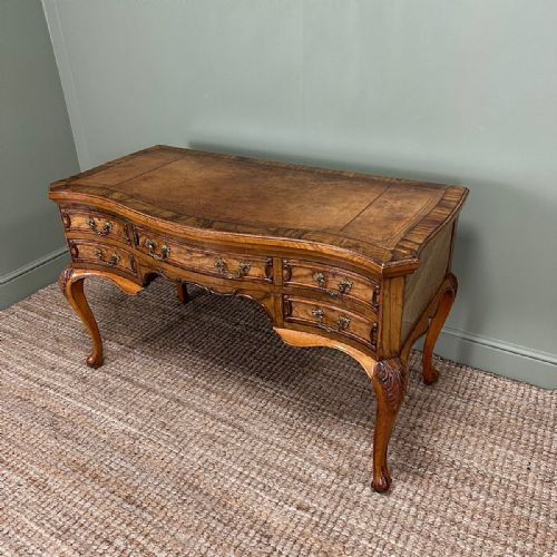 SUPERB QUALITY WALNUT ANTIQUE VICTORIAN DESK - ADDITIONAL PHOTO 2