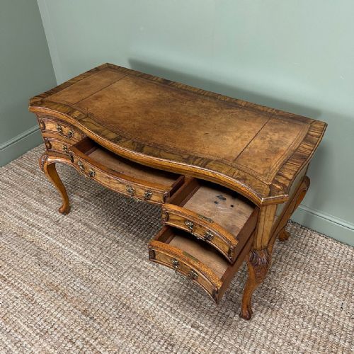 SUPERB QUALITY WALNUT ANTIQUE VICTORIAN DESK - ADDITIONAL PHOTO 4