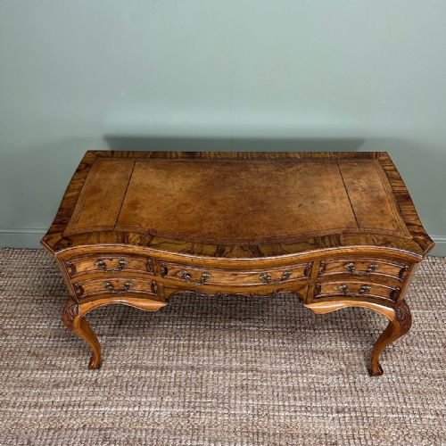 SUPERB QUALITY WALNUT ANTIQUE VICTORIAN DESK - ADDITIONAL PHOTO 5