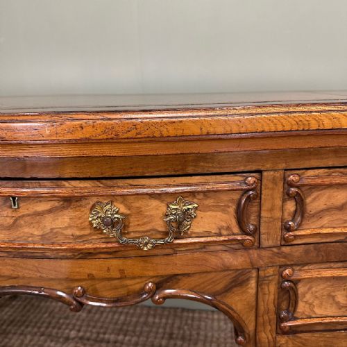 SUPERB QUALITY WALNUT ANTIQUE VICTORIAN DESK - ADDITIONAL PHOTO 6