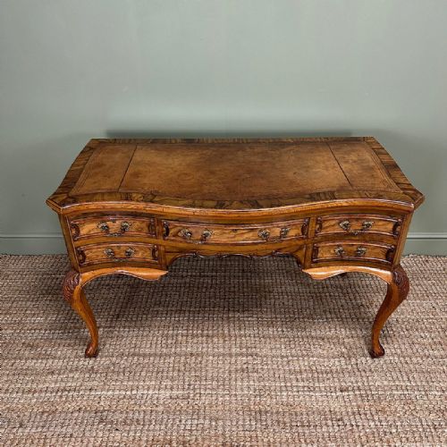 SUPERB QUALITY WALNUT ANTIQUE VICTORIAN DESK - ADDITIONAL PHOTO 10