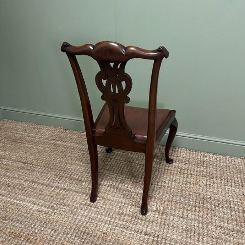 QUALITY SET OF 8 ANTIQUE VICTORIAN DINING CHAIRS BY WILLIAM WALKER SONS - ADDITIONAL PHOTO 6