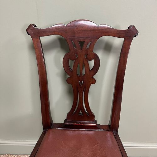 QUALITY SET OF 8 ANTIQUE VICTORIAN DINING CHAIRS BY WILLIAM WALKER SONS - ADDITIONAL PHOTO 9