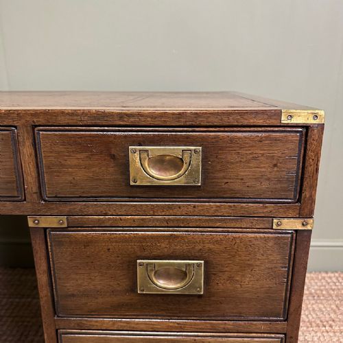 COUNTRY HOUSE ANTIQUE CAMPAIGN DESK - ADDITIONAL PHOTO 2