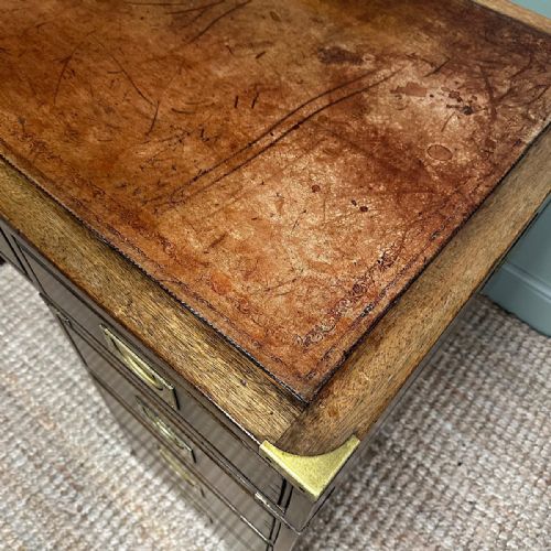 COUNTRY HOUSE ANTIQUE CAMPAIGN DESK - ADDITIONAL PHOTO 4