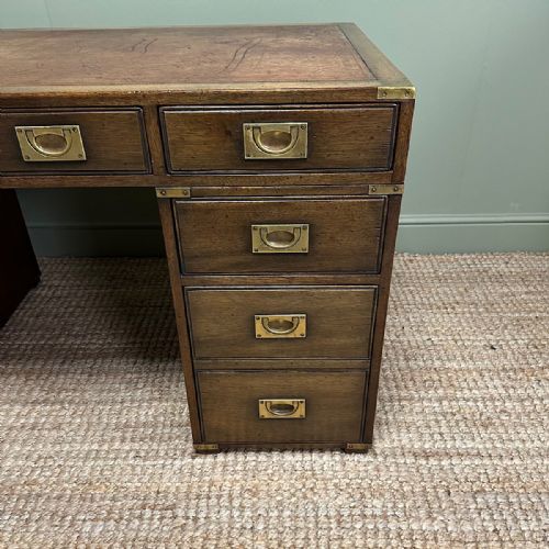 COUNTRY HOUSE ANTIQUE CAMPAIGN DESK - ADDITIONAL PHOTO 7