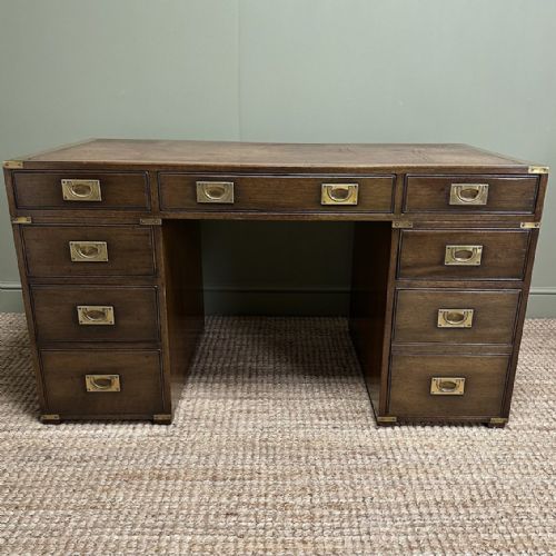 COUNTRY HOUSE ANTIQUE CAMPAIGN DESK - ADDITIONAL PHOTO 9