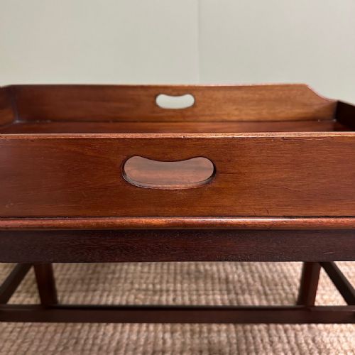 BUTLERS TRAY TOP ANTIQUE COFFEE TABLE - ADDITIONAL PHOTO 1