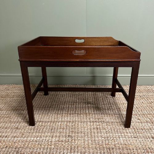 BUTLERS TRAY TOP ANTIQUE COFFEE TABLE - ADDITIONAL PHOTO 2