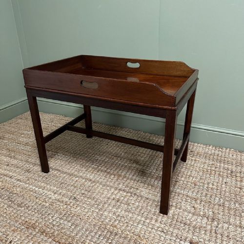 BUTLERS TRAY TOP ANTIQUE COFFEE TABLE - ADDITIONAL PHOTO 4