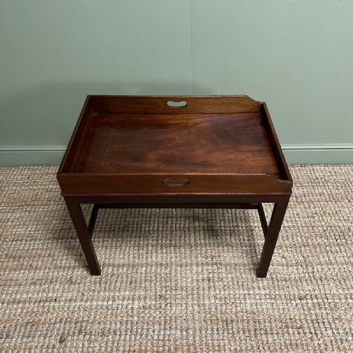 BUTLERS TRAY TOP ANTIQUE COFFEE TABLE - ADDITIONAL PHOTO 5