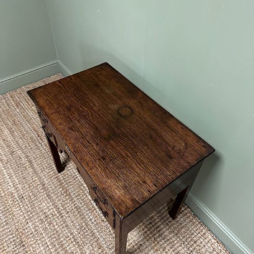 COUNTRY HOUSE 18TH CENTURY ANTIQUE OAK SIDE TABLE - ADDITIONAL PHOTO 2