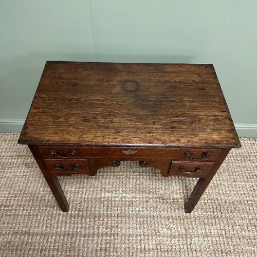COUNTRY HOUSE 18TH CENTURY ANTIQUE OAK SIDE TABLE - ADDITIONAL PHOTO 3