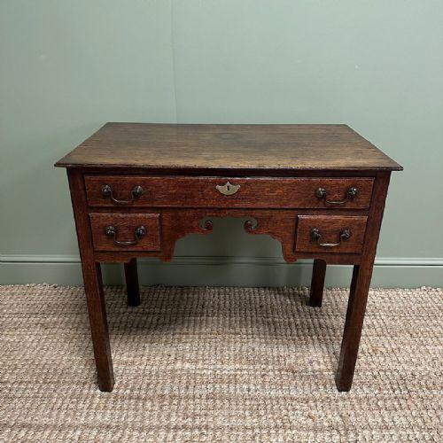 COUNTRY HOUSE 18TH CENTURY ANTIQUE OAK SIDE TABLE - ADDITIONAL PHOTO 6