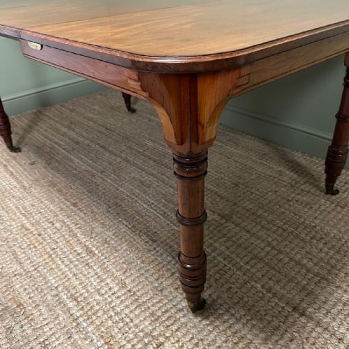 QUALITY ANTIQUE MAHOGANY DINING TABLE BY GILLOWS OF LANCASTER - ADDITIONAL PHOTO 9