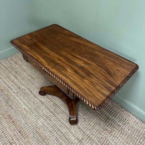 OUTSTANDING REGENCY MAHOGANY ANTIQUE SOFA TABLE - ADDITIONAL PHOTO 1