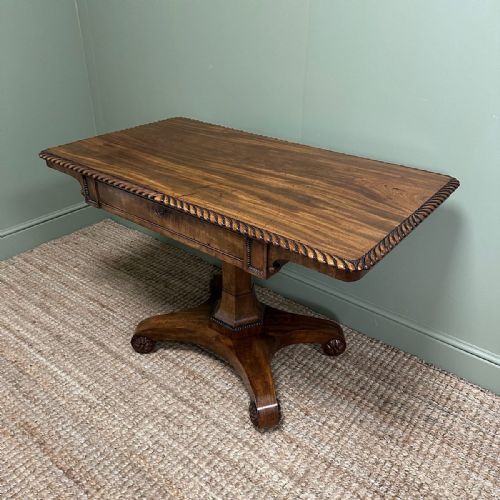 OUTSTANDING REGENCY MAHOGANY ANTIQUE SOFA TABLE - ADDITIONAL PHOTO 2