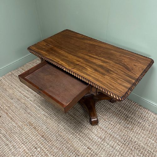 OUTSTANDING REGENCY MAHOGANY ANTIQUE SOFA TABLE - ADDITIONAL PHOTO 3
