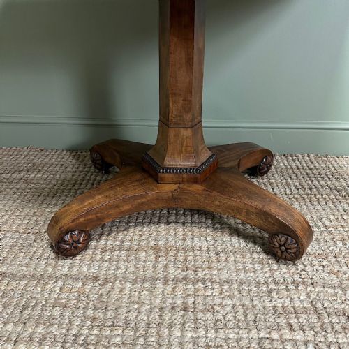 OUTSTANDING REGENCY MAHOGANY ANTIQUE SOFA TABLE - ADDITIONAL PHOTO 7