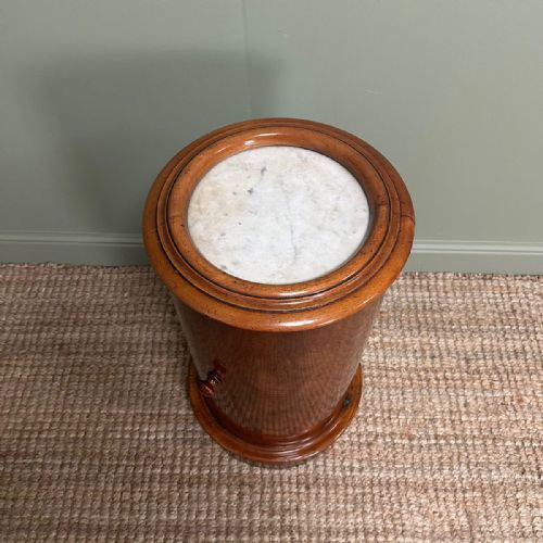 STUNNING VICTORIAN ANTIQUE CYLINDER CABINET - ADDITIONAL PHOTO 4