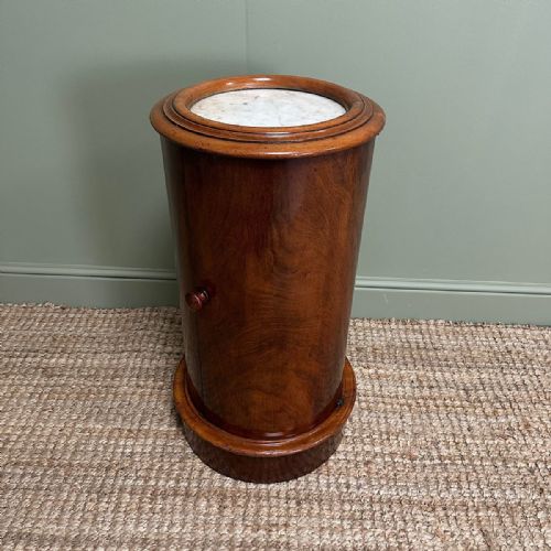 STUNNING VICTORIAN ANTIQUE CYLINDER CABINET - ADDITIONAL PHOTO 5