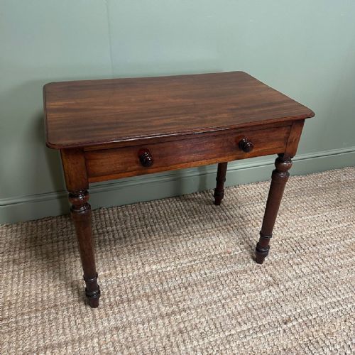 QUALITY ANTIQUE VICTORIAN WRITING TABLE - ADDITIONAL PHOTO 2