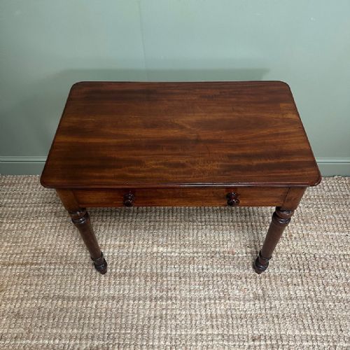 QUALITY ANTIQUE VICTORIAN WRITING TABLE - ADDITIONAL PHOTO 3