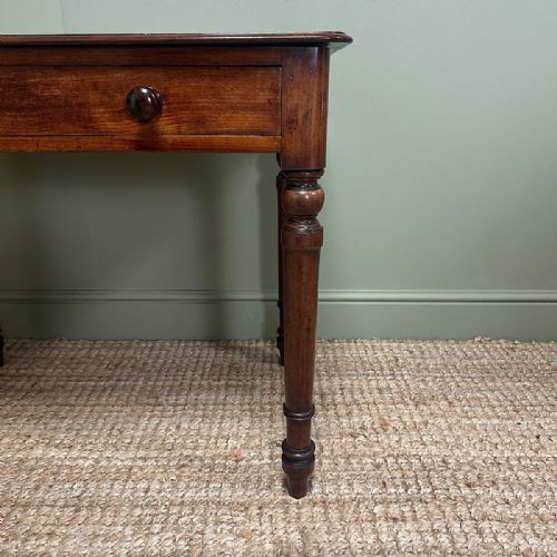 QUALITY ANTIQUE VICTORIAN WRITING TABLE - ADDITIONAL PHOTO 4