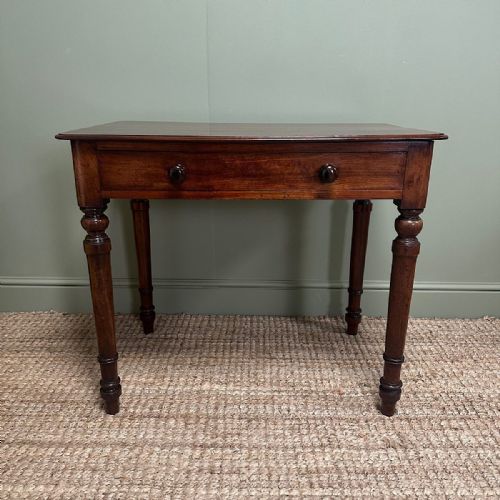 QUALITY ANTIQUE VICTORIAN WRITING TABLE - ADDITIONAL PHOTO 5
