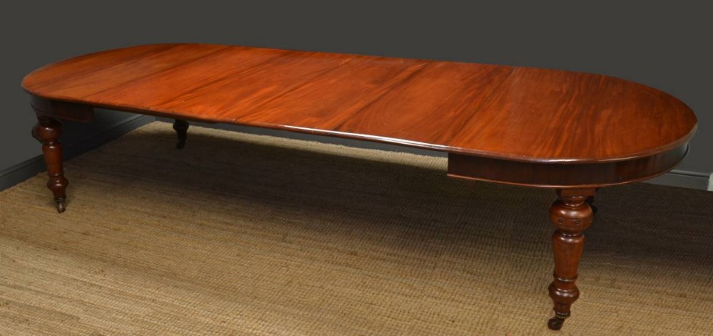 Huge, Victorian Mahogany, Extending Antique Dining Table.
