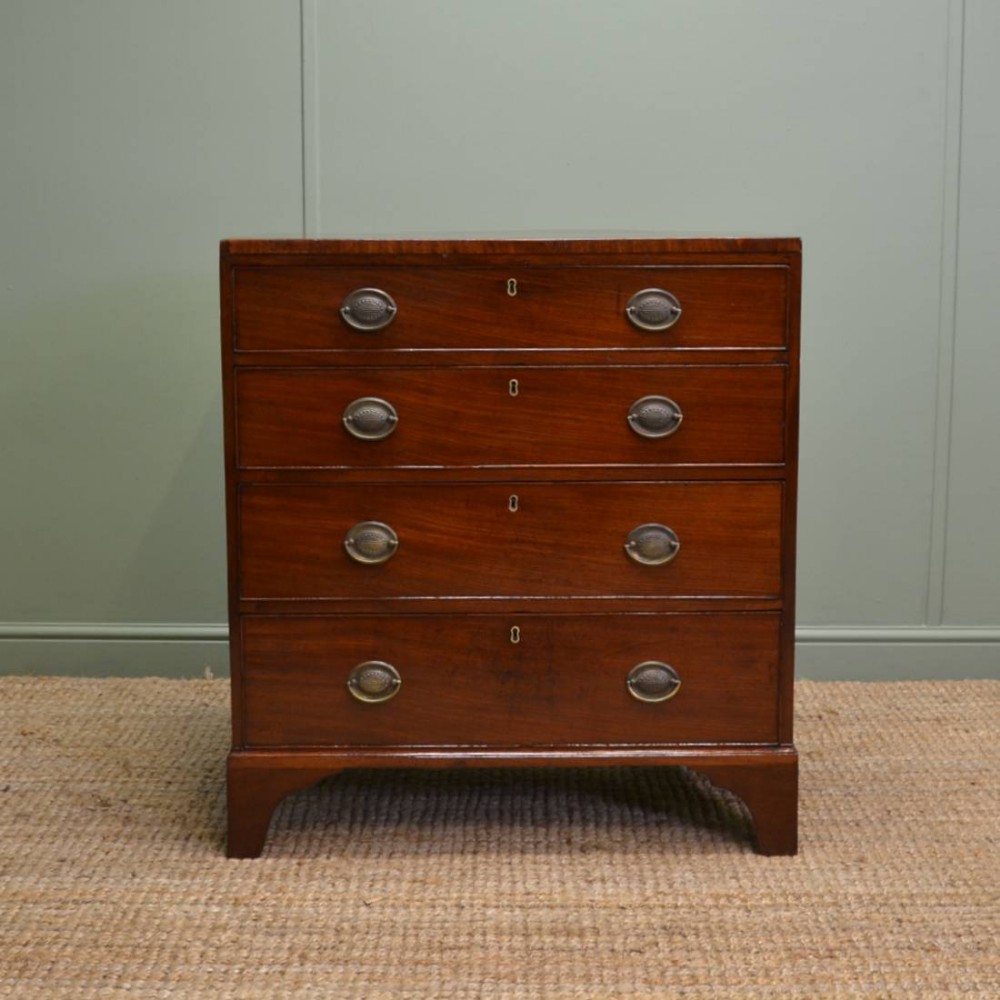 Superb Quality Regency Antique Mahogany Compact Caddy Top Chest