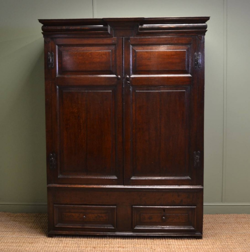 17th Century Period Oak Antique Harness Cupboard
