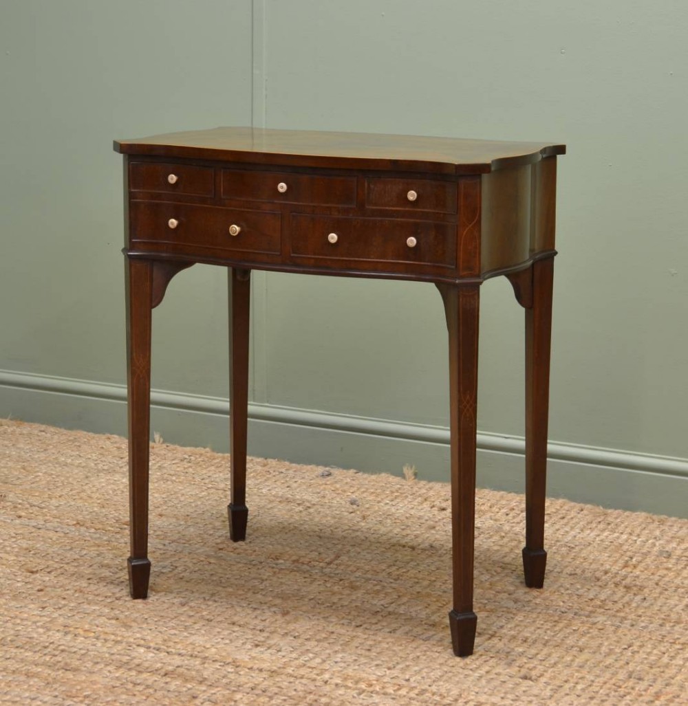 Fine Quality Mahogany Antique Edwardian Inlaid Side Table