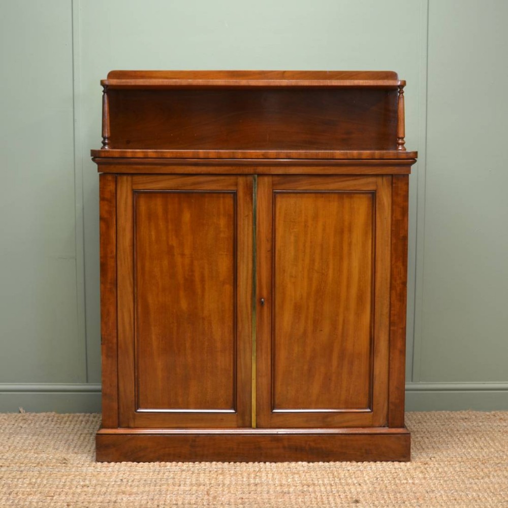 Victorian Mellow Mahogany Antique Chiffonier Cupboard
