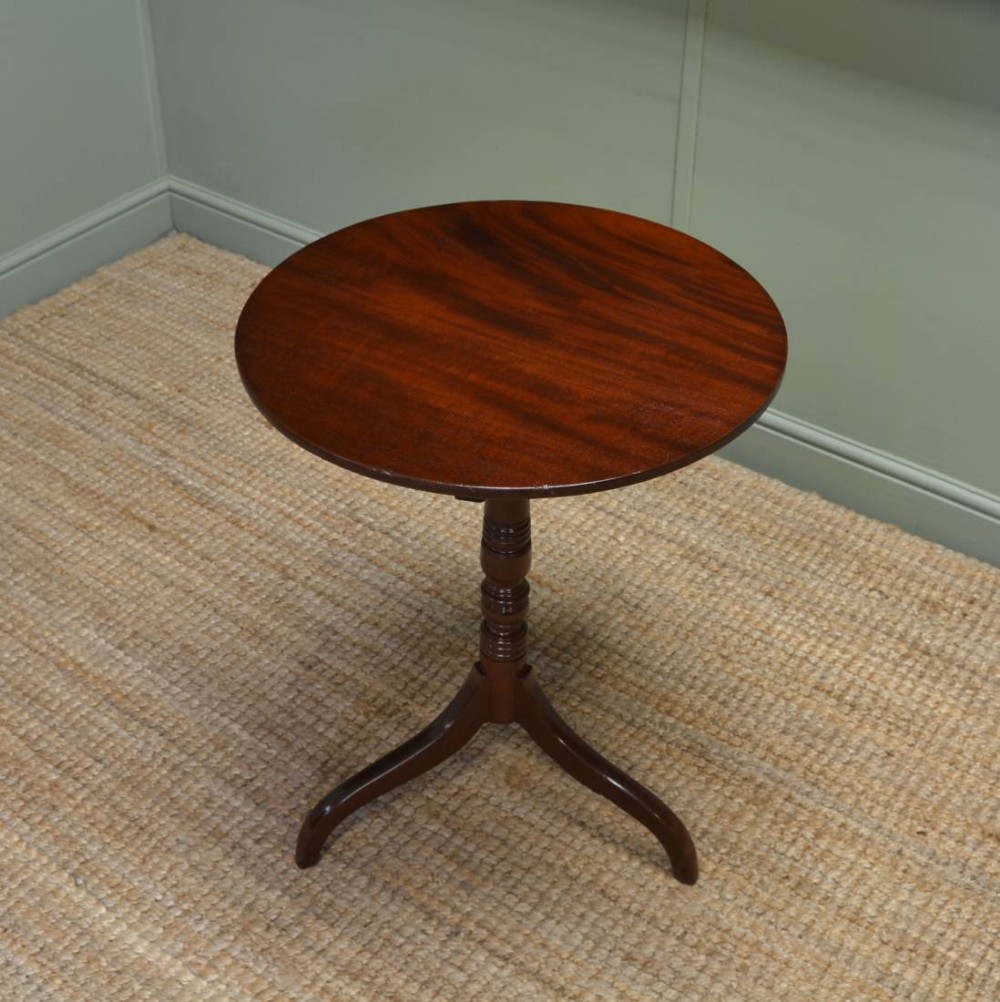 Fine Quality Antique Regency Mahogany Occasional Tripod Table