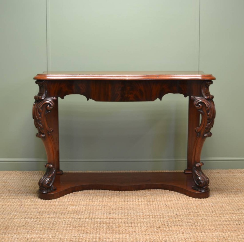 High Quality Victorian Antique Mahogany Console Table